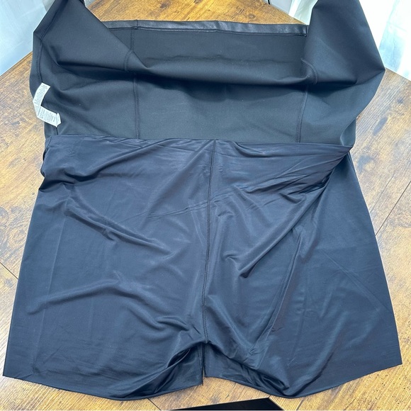 SPANX Black Faux Leather Mini Skirt, 2X - Picture 10 of 14